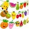 Fruit Theme Birthday Party Decorations Twotti Frutti Party Banner Cute Fruit with Smiling Face Patterns Garland for Summer Fruit Birthday Party Baby Shower Supplies